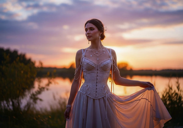 Sukienka gorsetowa na ramiączkach