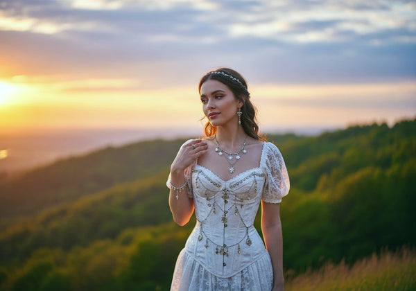 Biała sukienka gorsetowa