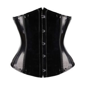 Gorset latex underbust na białym tle